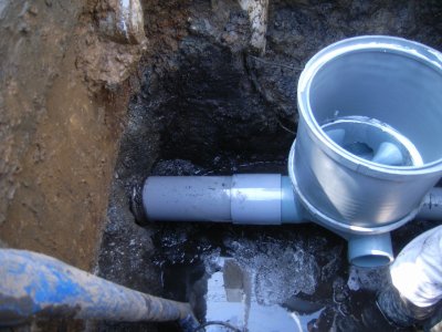 浄化槽から本下水への切替え工事