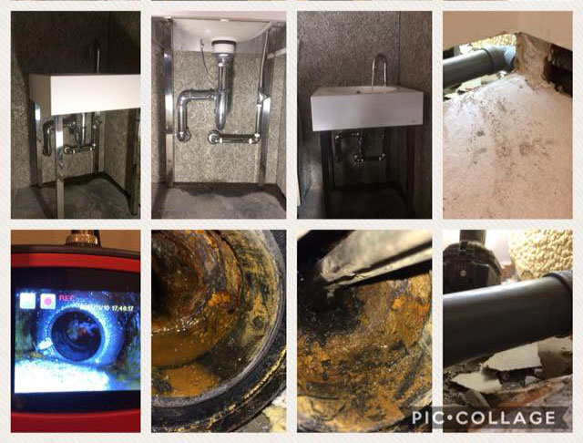 内部のバルブ交換作業